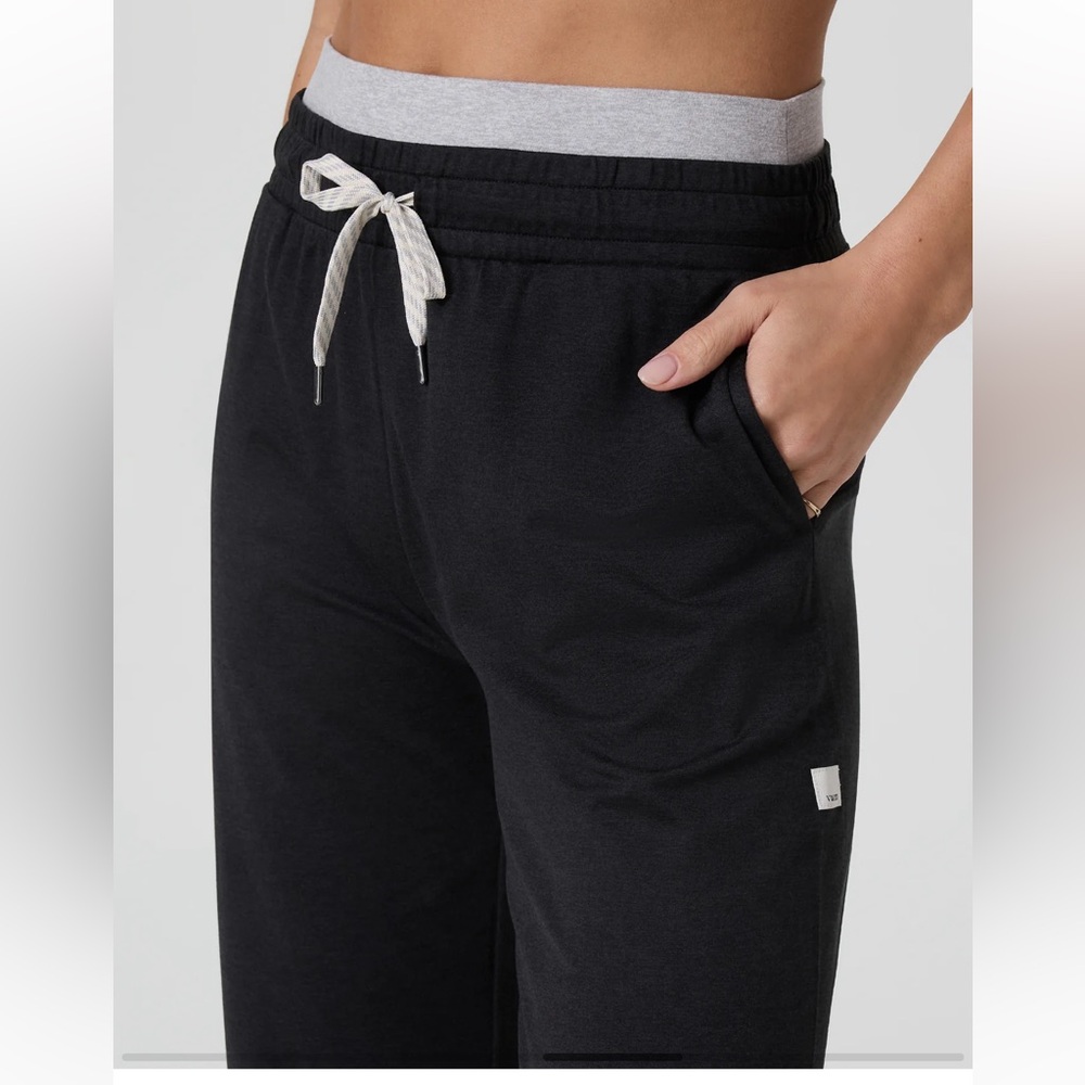 Vuori Halo Black Sweatpants Double Waistband Yoga Pants Loungewear Activewear - Picture 2 of 4